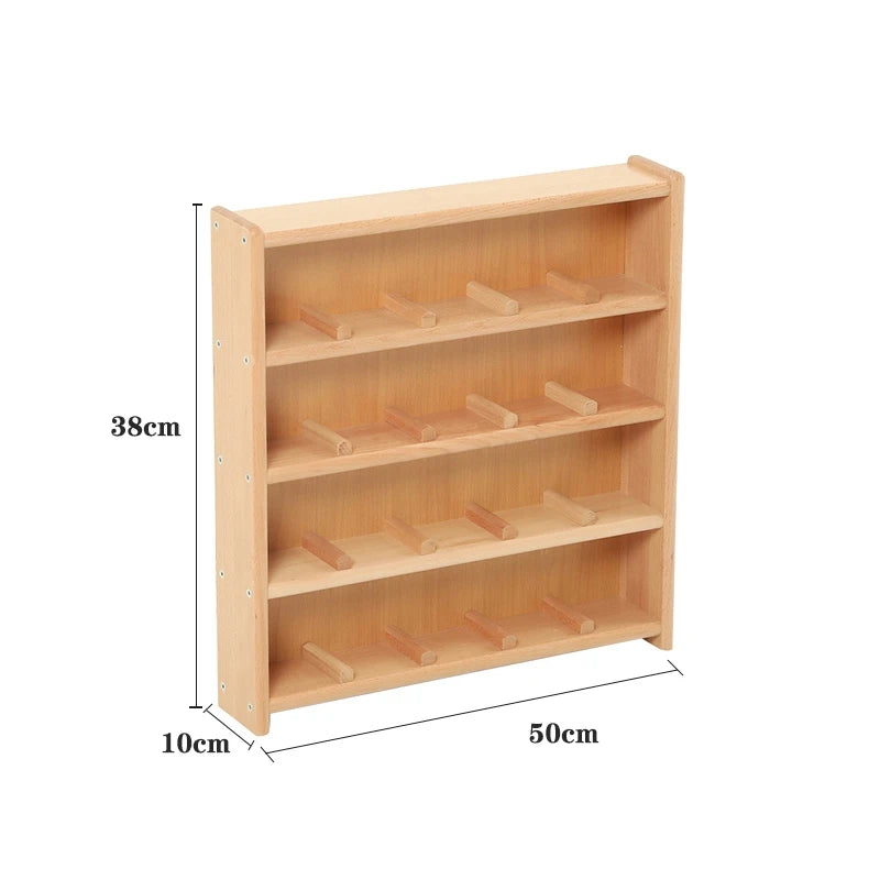 Montessori Furniture Kids Beachwood Shelf/ Cabinet/ Table/ Rug Stand/ Cupboard Materials for Kindergarten Childcare Center