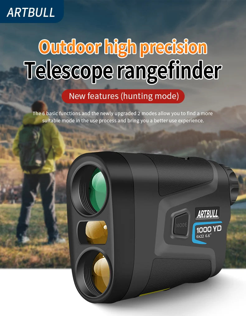 1000m Laser Distance Meter Rangefinder for Golf Rangefinder Hunting Telescope Speed Meter