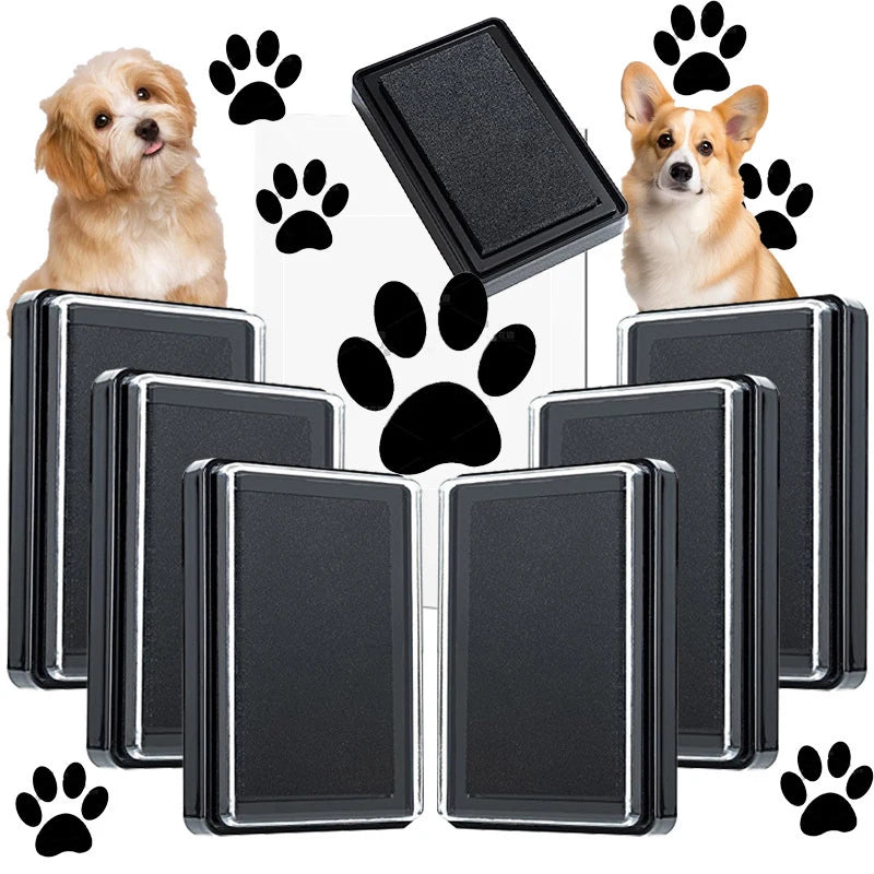 Pet Printing Station Pet Memory Unique Dog Cat Paw Prints Pad Newborn Baby Clean Recyclable Inkless Hand & Foot Print Ink Pad