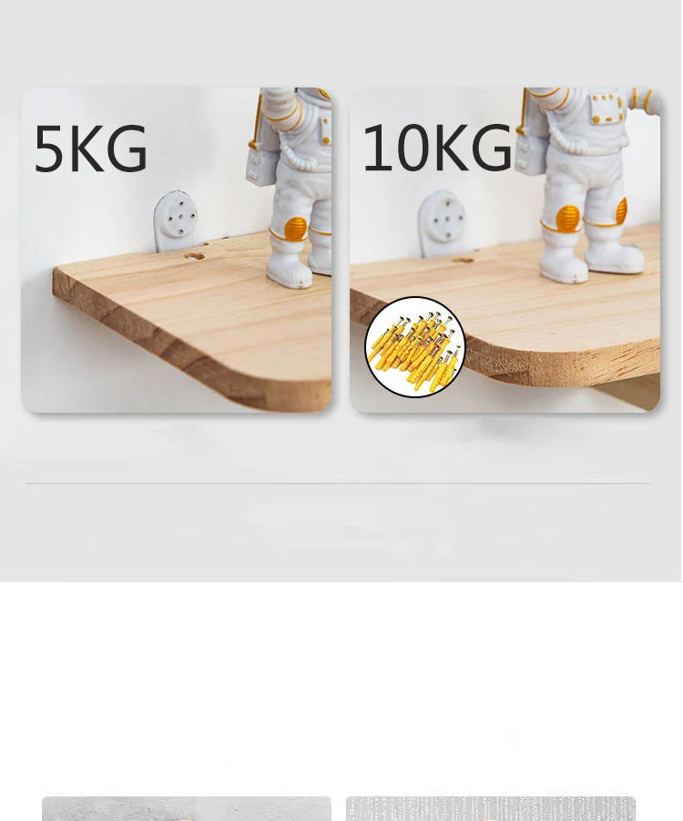 Floating Shelves for Wall Decor,Soild Wood Wall Mounted Shelf for Bathroom,Bedroom,Living Room Kitchen Storage&Decoration