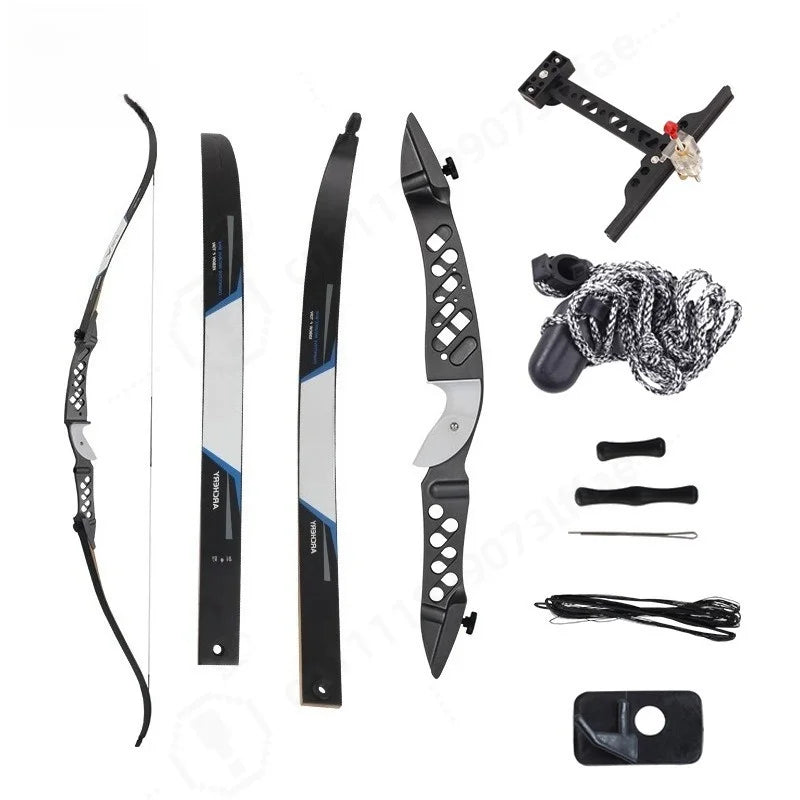 68 Inch Takedown Recurve Bow 16‑38Lbs Draw Weight Archery Equipment For Outdoor Sport Target Shooting Training Practice