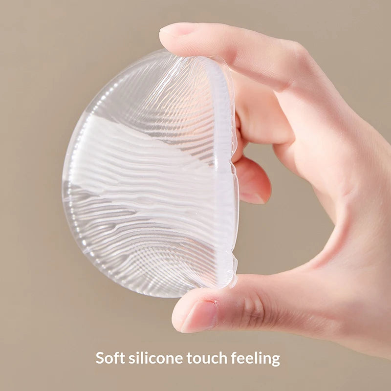 Soft Silicone Gel Powder Puff Sponge For Body Lotion Face Foundation Transparent No Powder Eating Powder Puff Applicator Tools