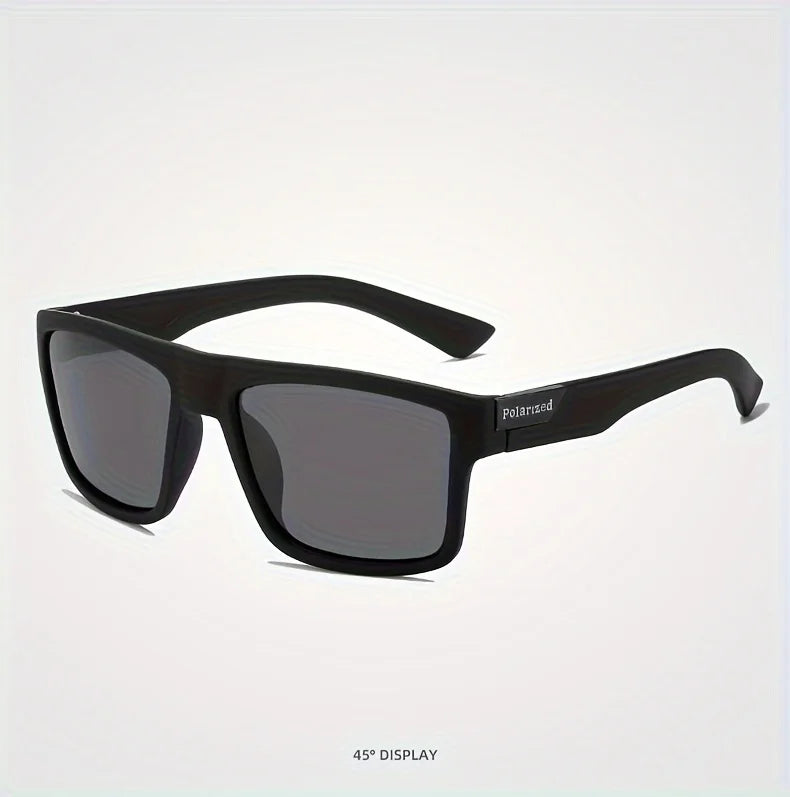 2025 Polarized Sports Glasses for Men, TAC Lens, PC Frame, Classic Square Design, Full Coverage, Fishing, Climbing, Outdoor