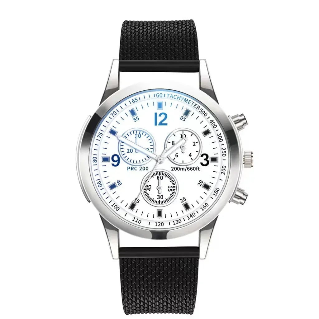 New Men Watches Luxury Band Round Watch Fashion Blu-ray Roman Watch for Man Relojes Para Hombre שעון ספורט Часы Мужские Наручные