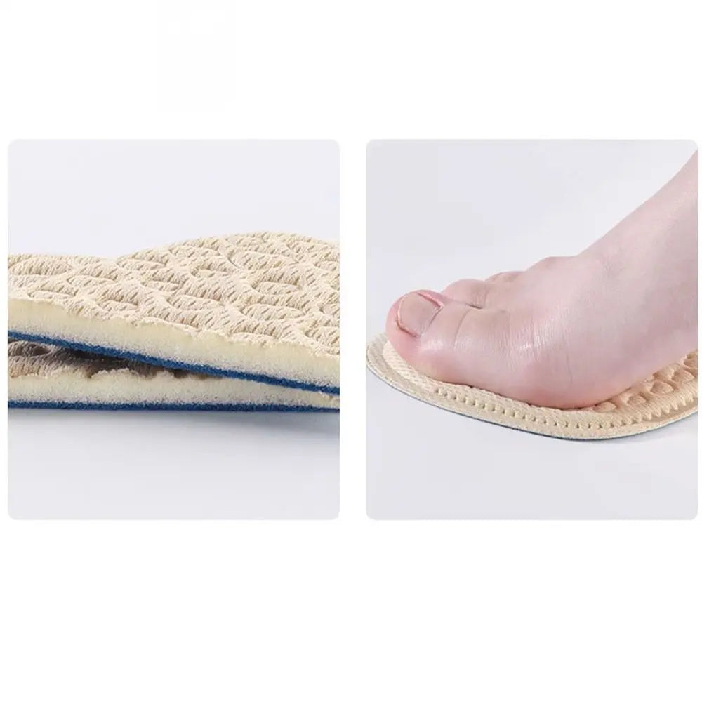 Soft Forefoot Pads Comfortable Sweat-wicking Half Insoles Wear-resistant Breathable Women Shoe Insoles Foot Care