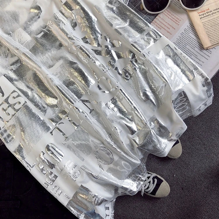 Summer New Style Cec Women's Oversized Loose Short Sleeve T-Shirt Harajuku Style Street Fashion round Neck Mid-Length Top