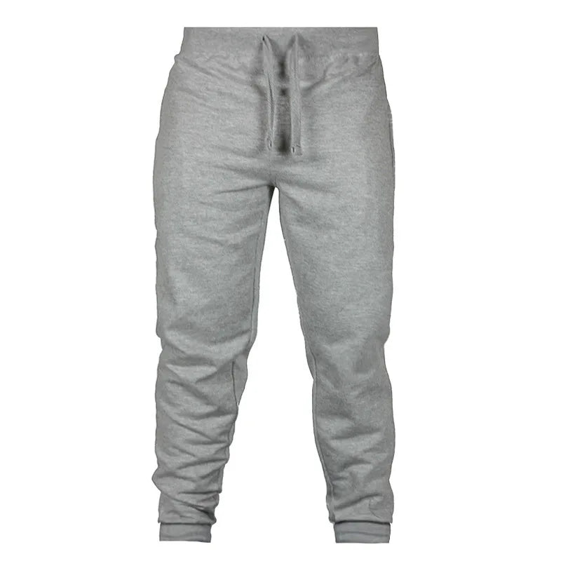 2025 Sports Pants for Men in Autumn and Winter Plus Velvet Thickened European and American Slim Casual Feet Pants