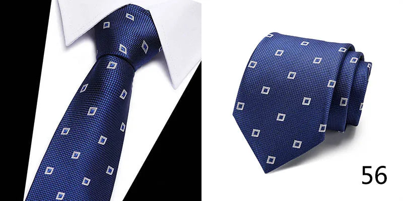 Hot Sale Necktie Man 7.5 cm Silk Tie Solid Color Gravatas Suit Accessories Fit Wedding Holiday Party