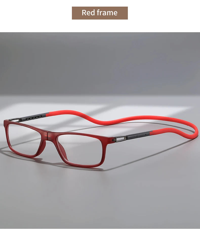 The new neck-hugging reading glasses are convenient to carry and are high-definition and comfortable for daily reading