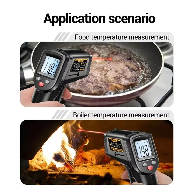 TH201 Digital Thermometer Handheld Non-Contact Laser Temperature Meter Gun Temperature Tester Instruments Pyrometer 2025