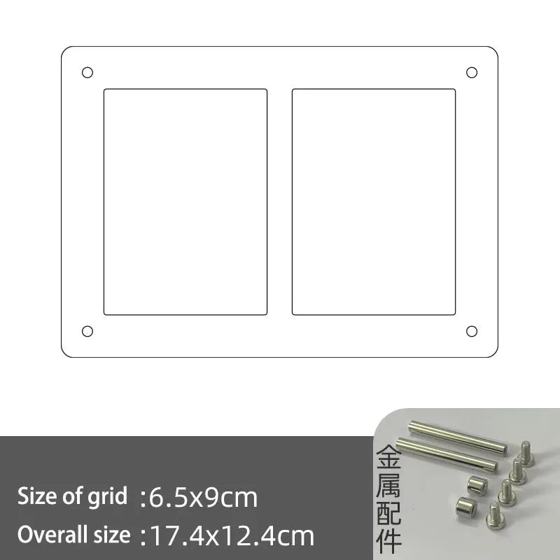 Acrylic Polaroid Frames,Clear Desk Floating Picture Frame for Fujifilm Instax Film,Family and Wedding Collage Picture Frames