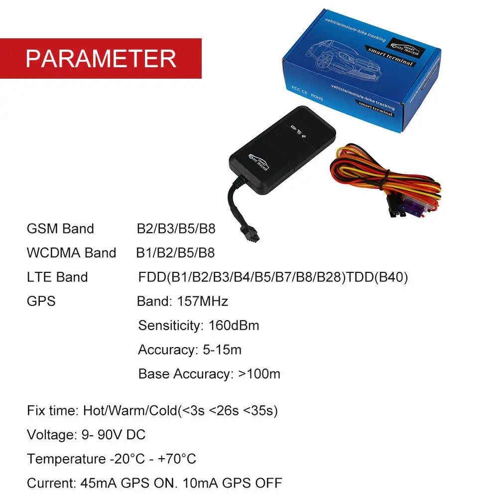 4G LTE GPS Tracker for Cars – Real-Time Anti-Theft Alarm & Vehicle Tracking Device