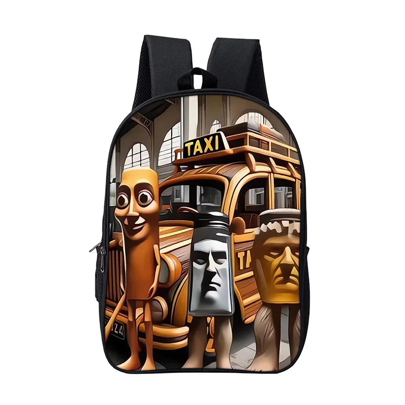 Cartoon Anime Game School Bag for Boy Girls Durable and Softback for Books Bag Italian Brainrot Children Backpack