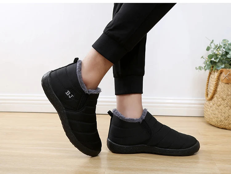 Fashion Men's Snow Boots Ankle High Keep Warm Shoes for Cold Winter Waterproof Outdoor Snow Comfortable Men's Work Boots 2026