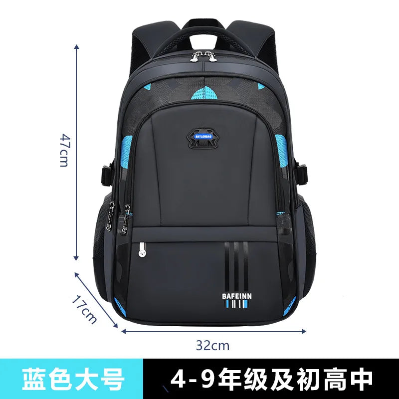New Elementary School Students Schoolbag Boys 1-3-6 Grades 6-12 Years Old Lightweight Leisure CHILDREN'S Shoulder Bag Large Capa