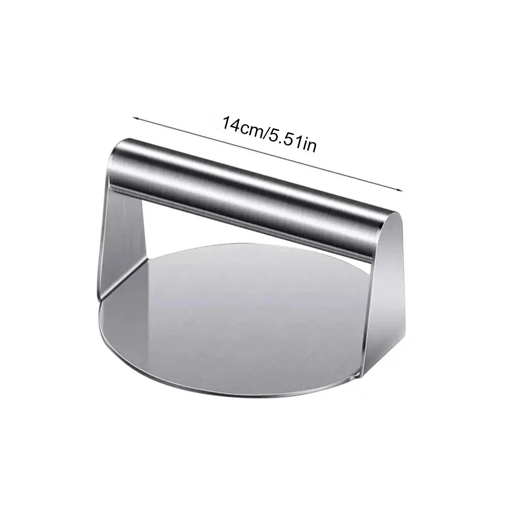 1pc Stainless Steel Hamburger Press - Meat Press for Hamburg/Meat Pie Making, Kitchen Gadgets & Cooking Accessories