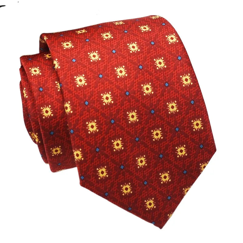 Super Soft Imitation Silk Ties Men's Fashion 8cm Necktie For Men Wedding Business Meeting Gravata Colorful Novelty Printing Tie