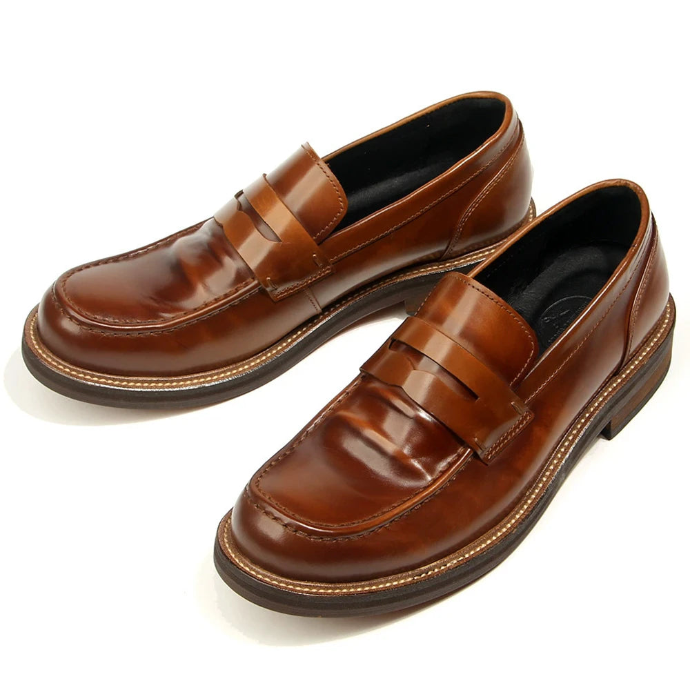 Genuine leather Men's formal shoes Business leather Shoes cowhide handmade Men dress shoes high-end luxury Wedding shoes loafers