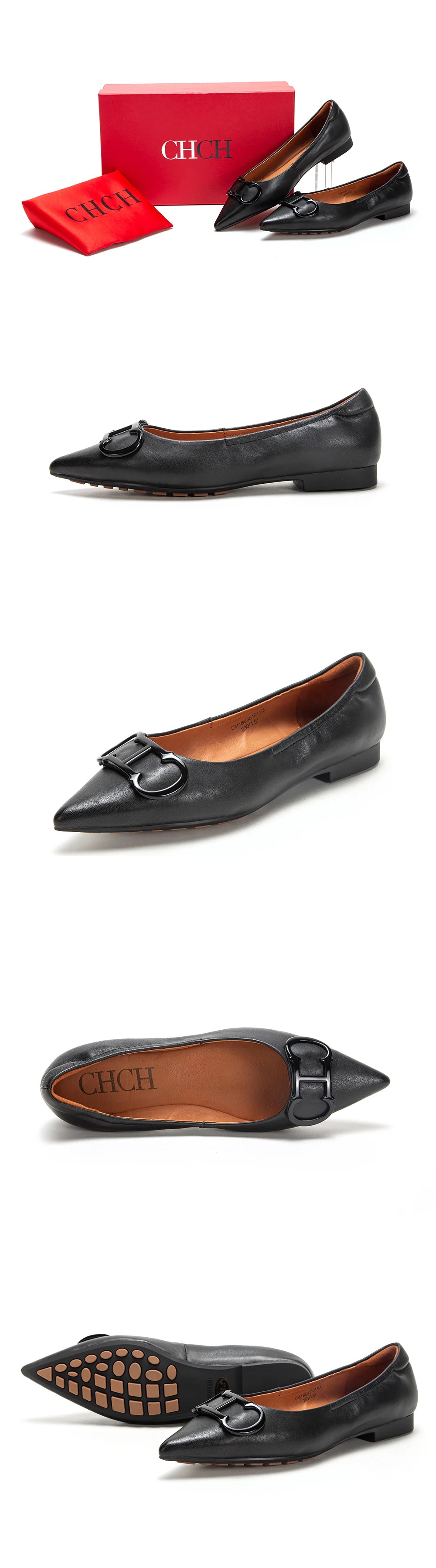 Pointed Toe Design Pure Simple Women's Flat Shoes Wear Comfortable Fashion Solid Women's Casual Shoes Vintage Classic