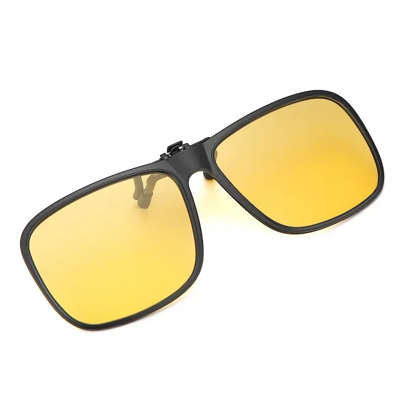 Polarized Flip Up Clip on Sunglasses for Driving Dark UV400 Photochromic Anti Glare Lens MyopiaSun Glasses Car Driver Очки
