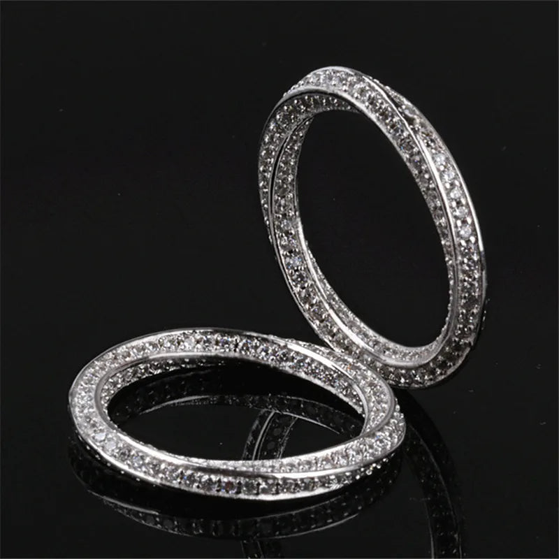 CC Sterling Ring For Women Bridal Accessories Simple Jewelry Engagement Proposal White Rings Wedding CC708