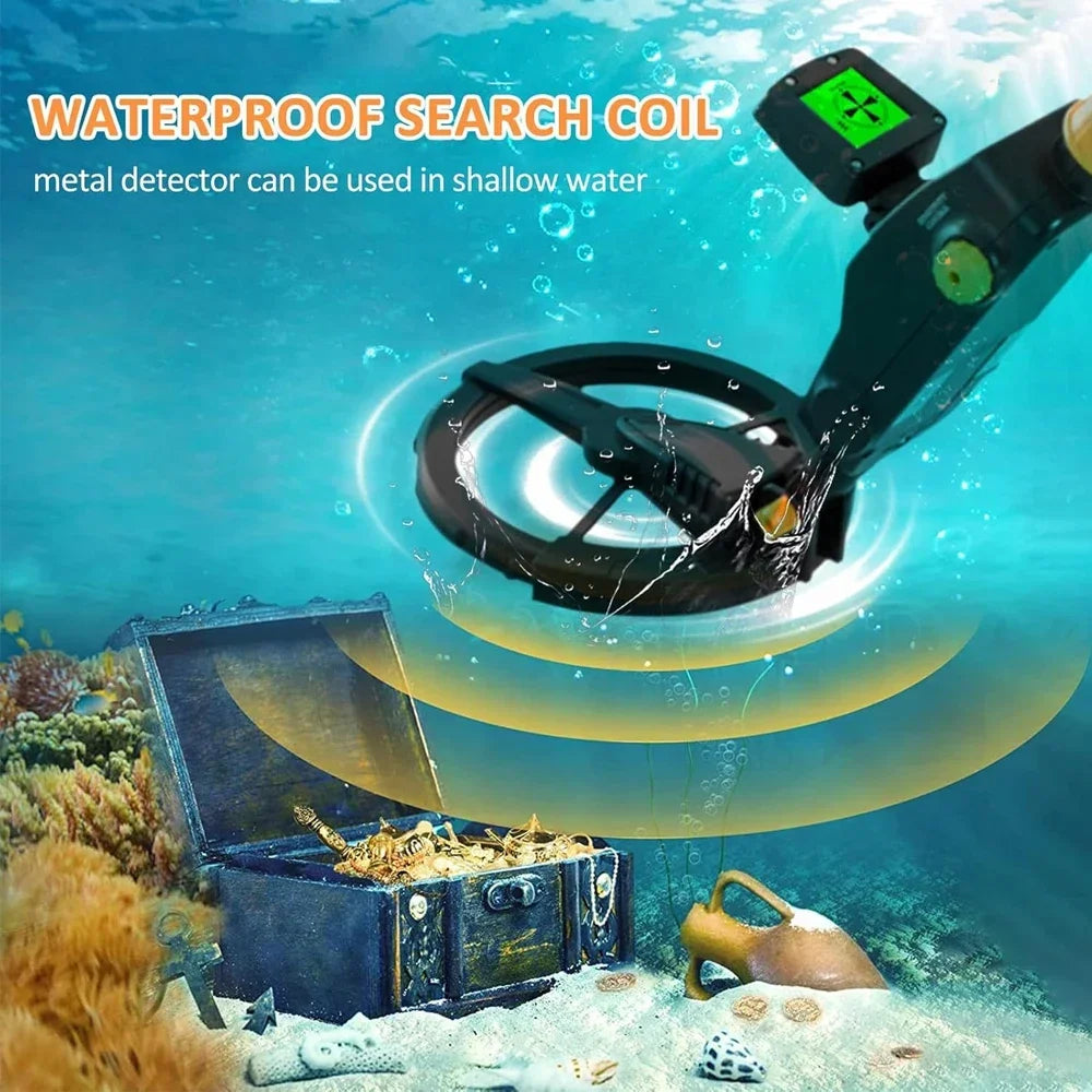 MD1008A Metal Detector Underground Professional Depth 2m Scanner Search Finder Gold Detector Jewelry Treasure Hunter Seeker Tool