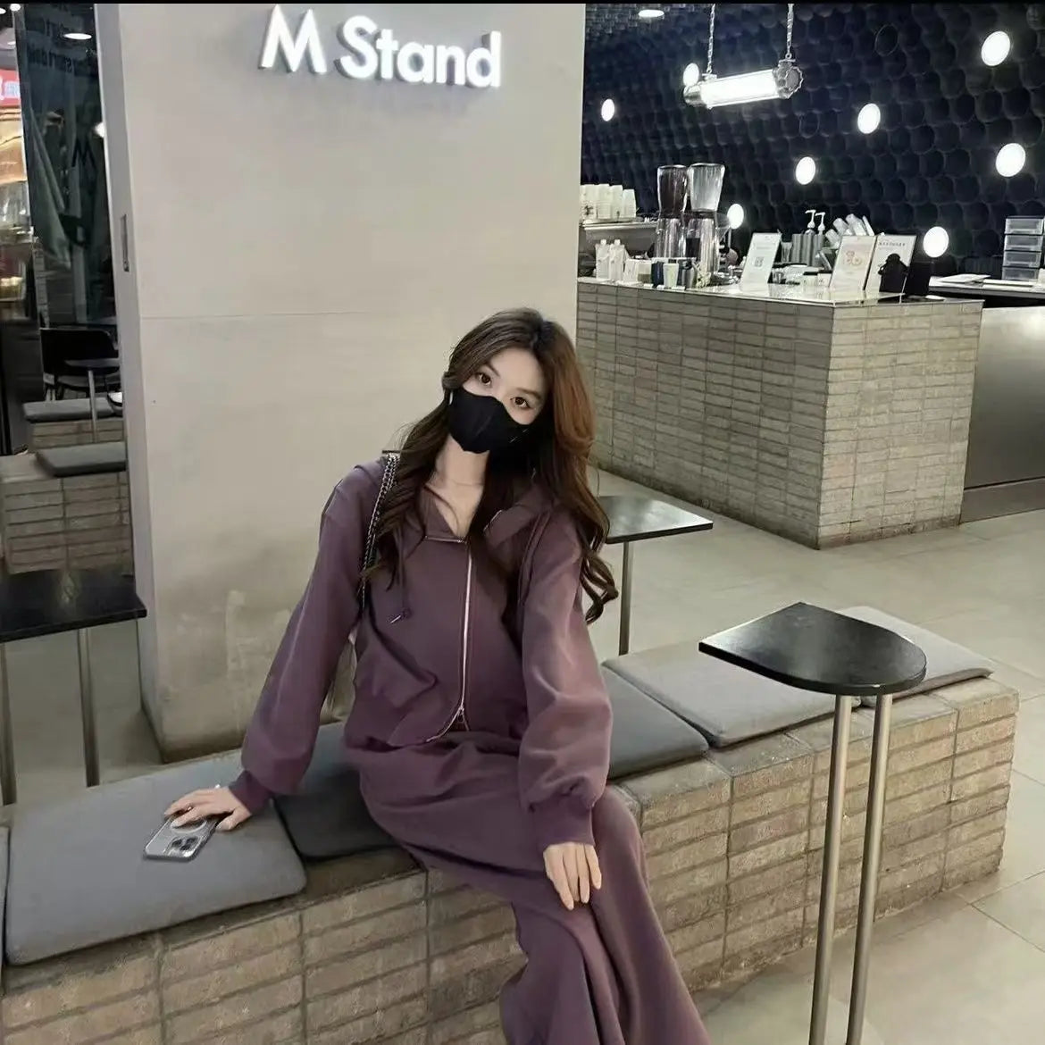 Pant Sets Two Pieces Hooded Hoodies Matching Sets Zipper Sweatshirts Long Sleeve Loose Drawstring Straight Pants Casual