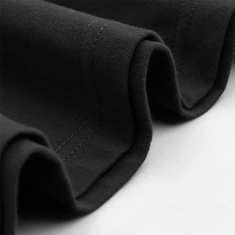 High-quality Men's T-Shirt 240 Gsm 100% Cotton T Shirt Men Women Solid Basic Casual Clothing Oversized Half Sleeve Black White