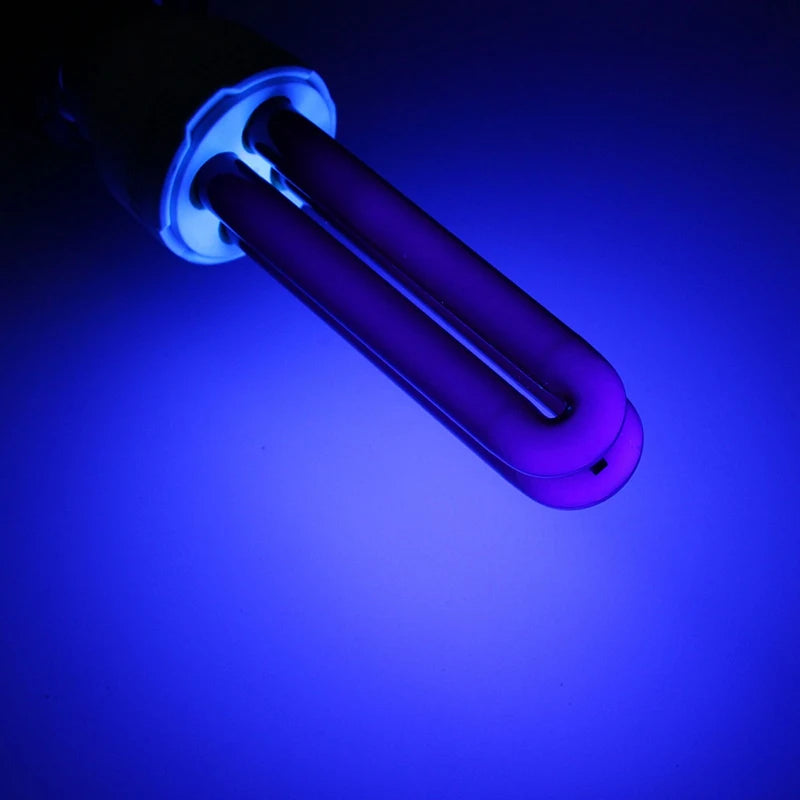 15W 20W 30W 40W E27 UV Light Bulb AC220V  Straight Low Energy Ultraviolet Fluorescent Black Light CFL Violet  Detection Lamp