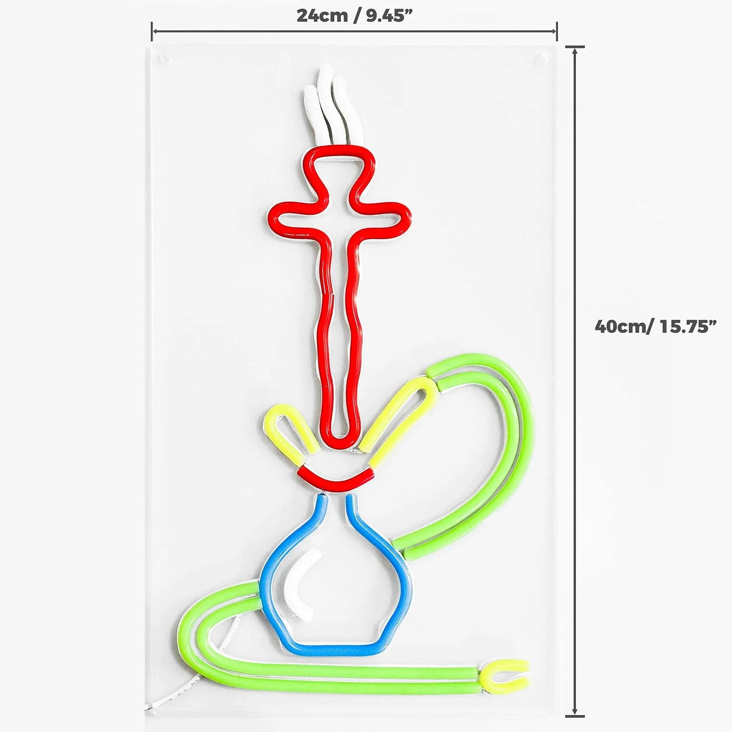 Shisha Neon Sign Shisha Hookah Neon Light Dimmable Hanging Wall Decor for Restaurant Smoke Home Man Cave Louge Shop Bar Pub