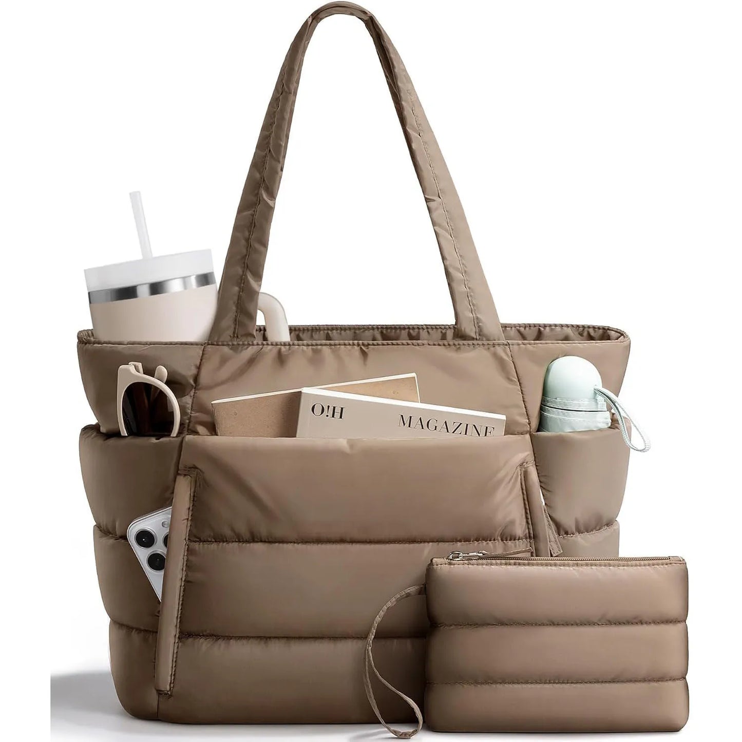 Women Tote bag large-capacity shoulder bag multi-functional travel toiletry makeup bag