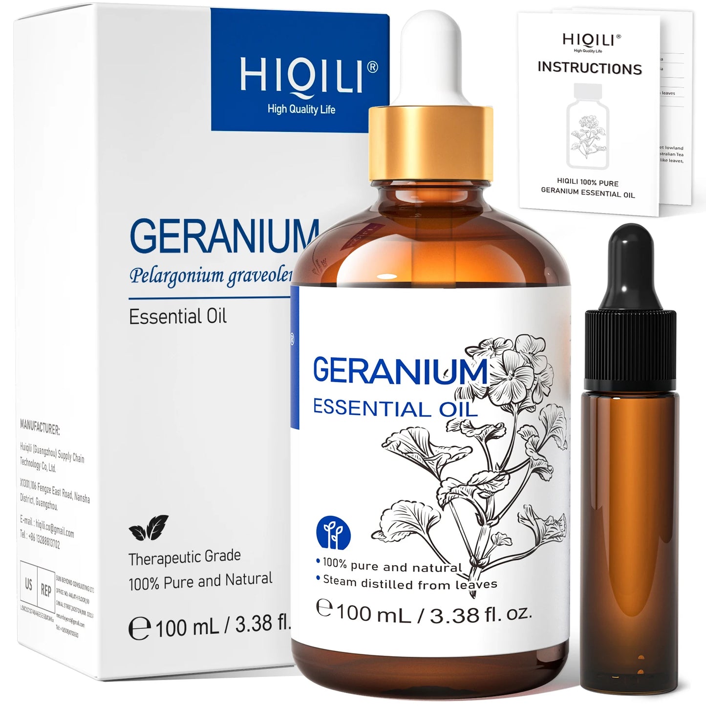 HIQILI Pure Cypress Essential Oil Aromatherapy Grade for Diffuser DIY Soap Bath 100ML Natural Plant Spearmint Vetiver Oil