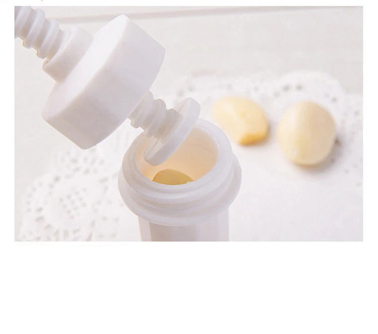 Plastic Garlic Presses Screw Squeeze Peeler Garlic Crusher White Manual Press Practical Kitchen Cooking Tools
