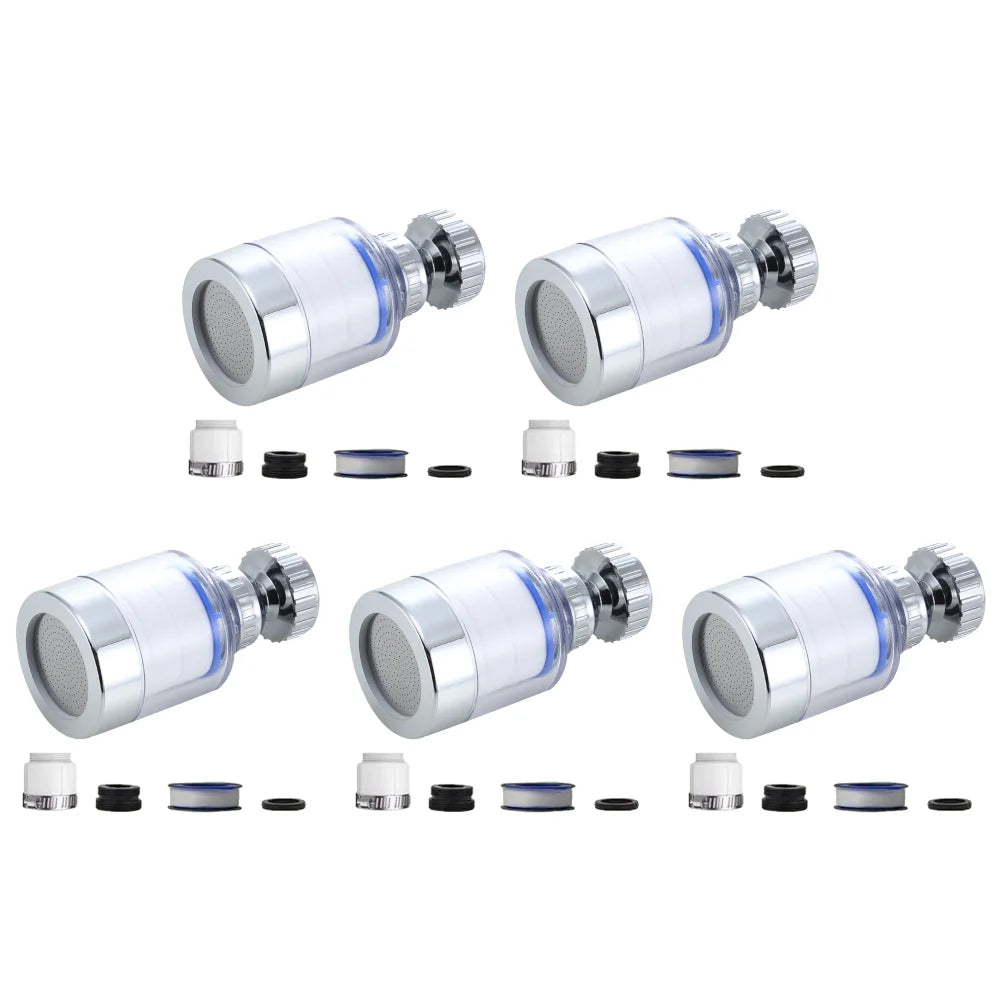 2-40PCS Faucet Water Filter 360 Degree Rotating Splash Filters Remove Chlorine Heavy Metals Filtered Showers Head Bath Purifier