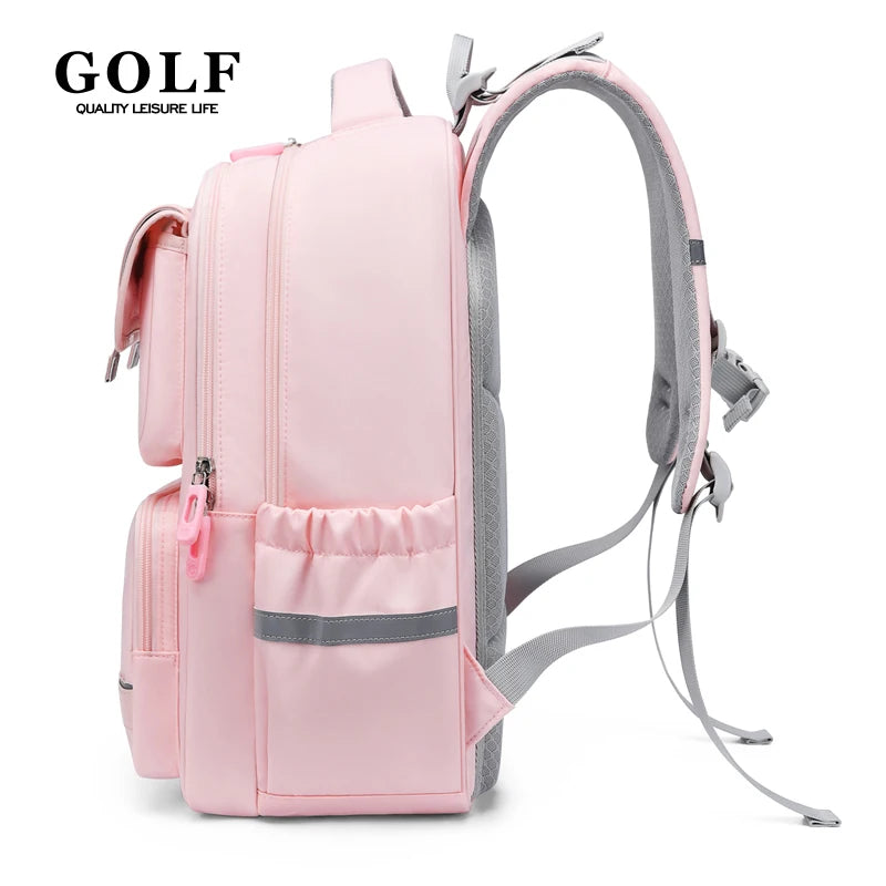 GOLF Primary School Bags for Girls Pink School Backpacks 9 to 10 Years Bookbags Kids Orthopedic Backpack Grade 1 to 4 Boys 2025