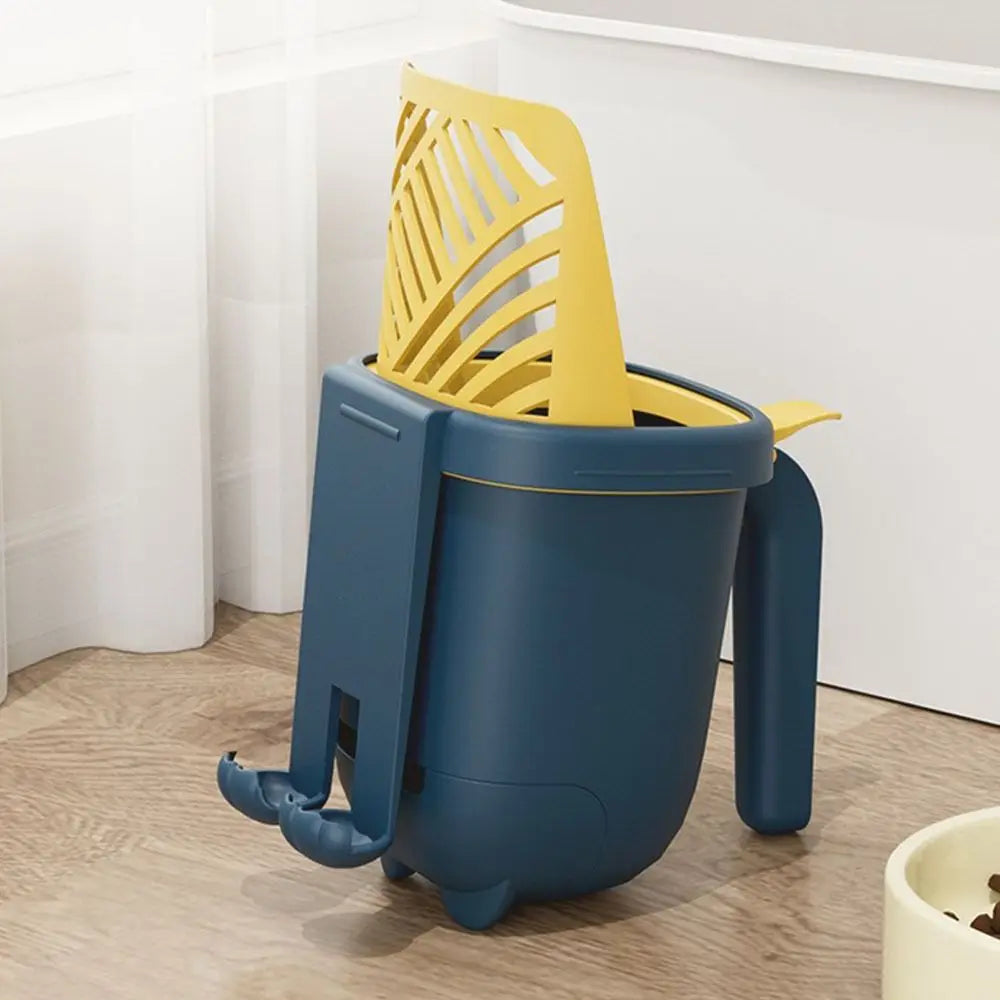 Cat Filter Clean Cat Litter Shovel Scoop Self Cleaning Thickening Cat Litter Box Comfortable Handle Large Capacity