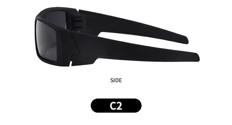 Polarized Sunglasses For Sports Sunglasses Trendy Retro Rectangular Wrap Around Vintage Uv380 Eye Protection Fishing Glasses