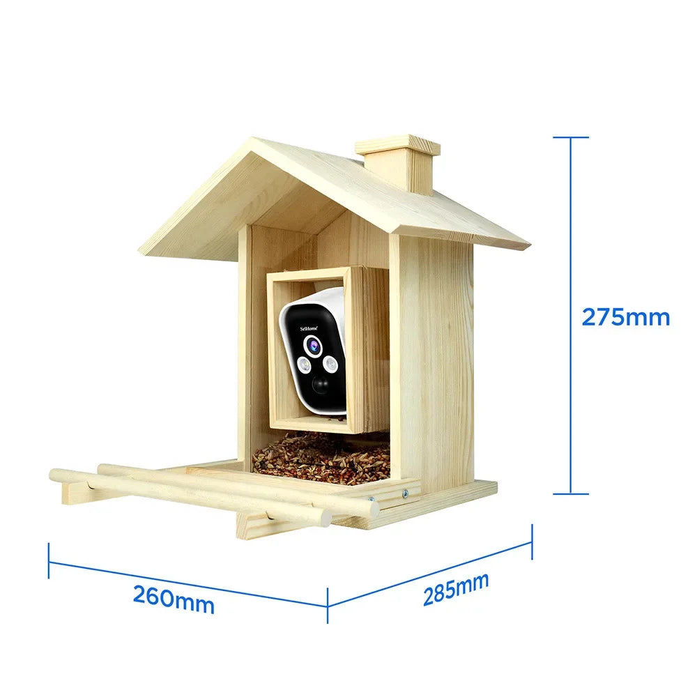 4 Million HD Camera Multifunctional Low-power Waterproof Bird Feeder With Camera
