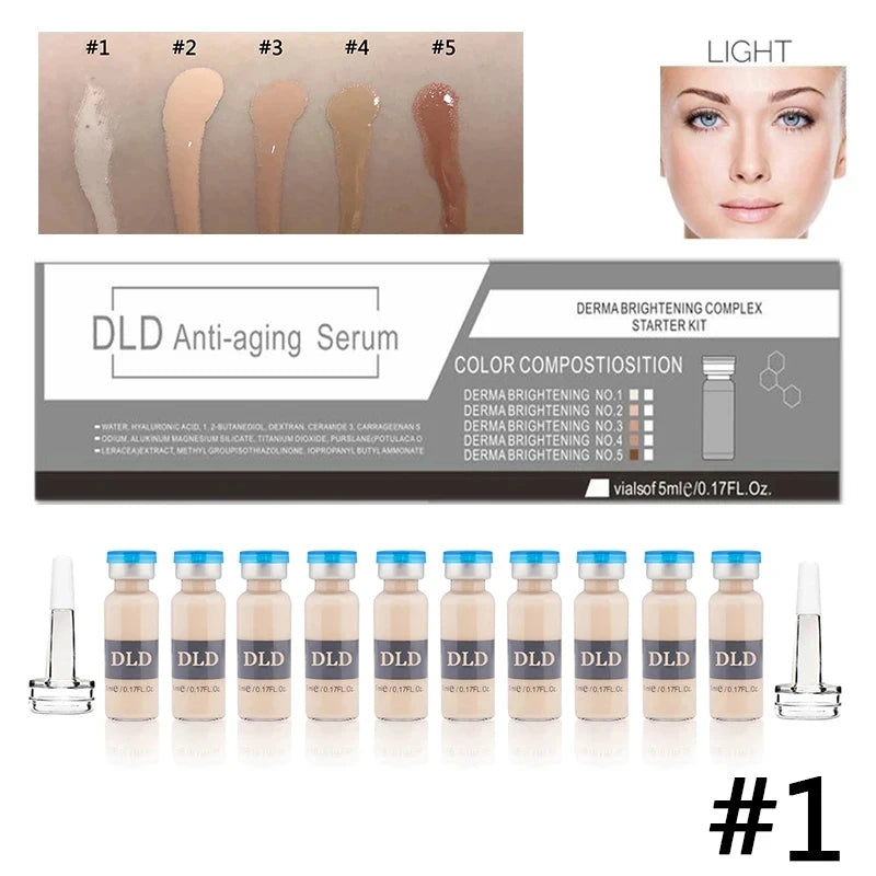 Korea 5ml Face BB Cream Glow Ampoule Starter Kit Peptide Lightweight Foundation Brightening Moisturize Sun Protection Skin Care