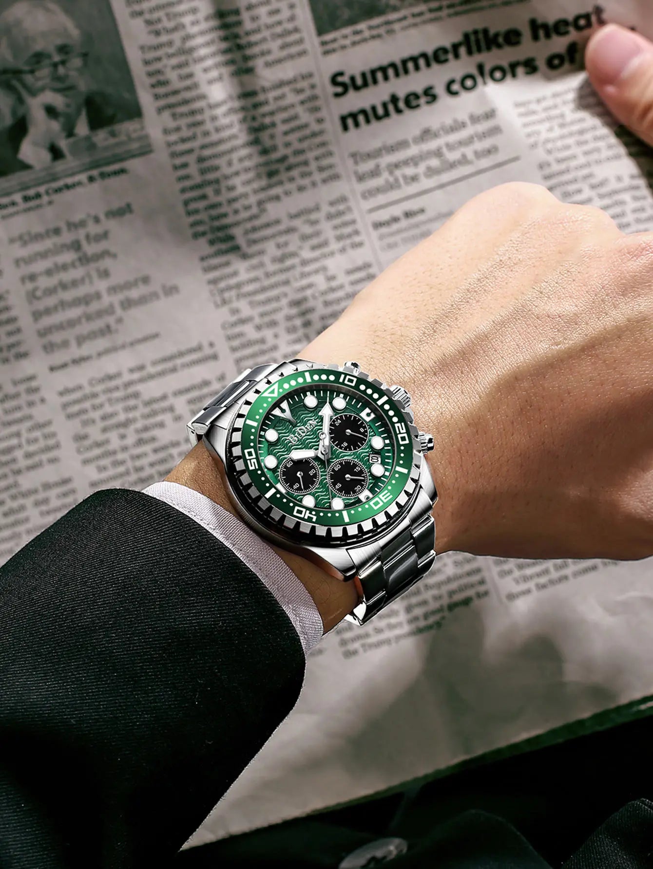 BIDEN Top Brand Fashion Mens Watches for Men Sport Waterproof  Quartz Watch Luxury Man Business Luminous Clock Relogio Masculino