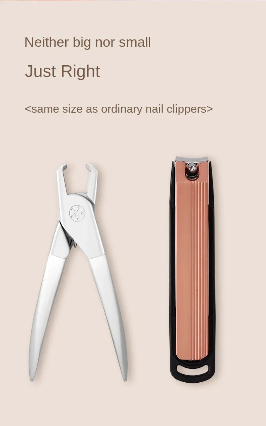 Nail Clippers for Thick Hard Toenails & Fingernails, Heavy Duty Seniors Manicure Pedicure Tools, Durable Household Nail Trimmer