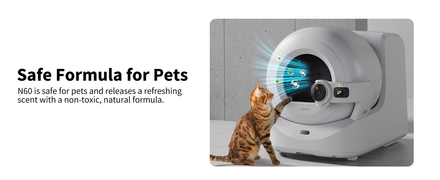 PETKIT N60 Pet Odor Control for Purobot Ultra and Purobot Max Pro Self-Cleaning Cat Litter Box Long-Lasting Effective Litter Box