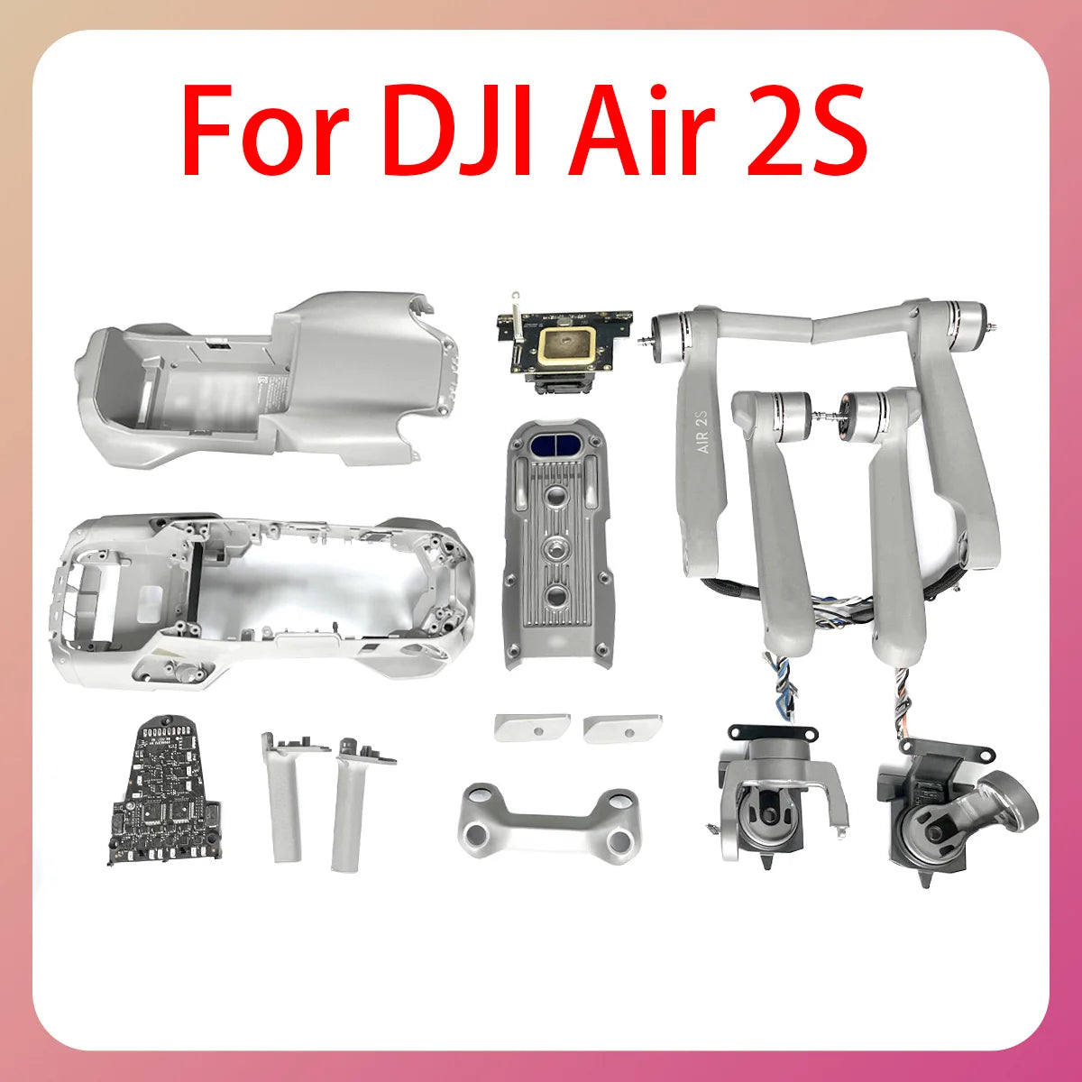 Original AIR 2S gimbal yaw motor, cables, propellers, front rear vision sensors, arms, top shell, mid-frame, ESC, For DJI AIR 2S