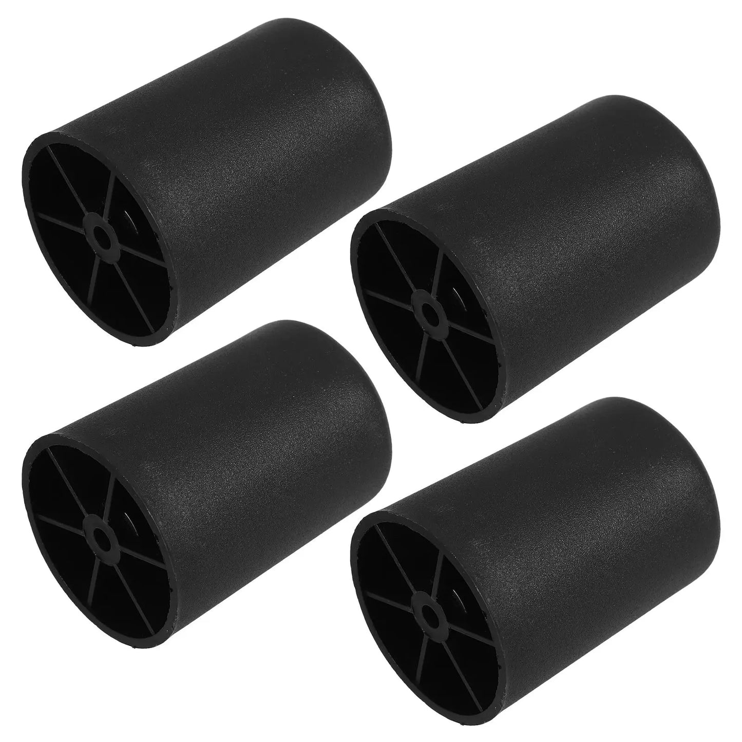 4 Pcs 8cm Furniture Legs Black Plastic Replacement Sofa Table Cabinet Feet Stable Easy Stylish Versatile