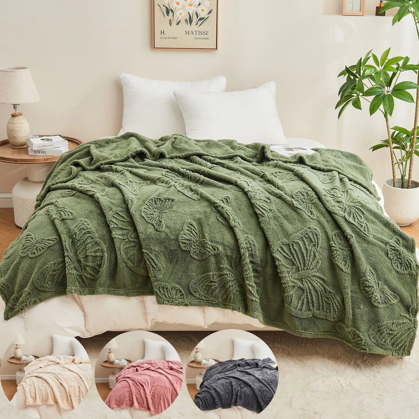 1 Pc Contemporary Knitted Polyester Luxury Throw Blanket -Soft Fleece Sherpa for Office, Sofa, Student For EU