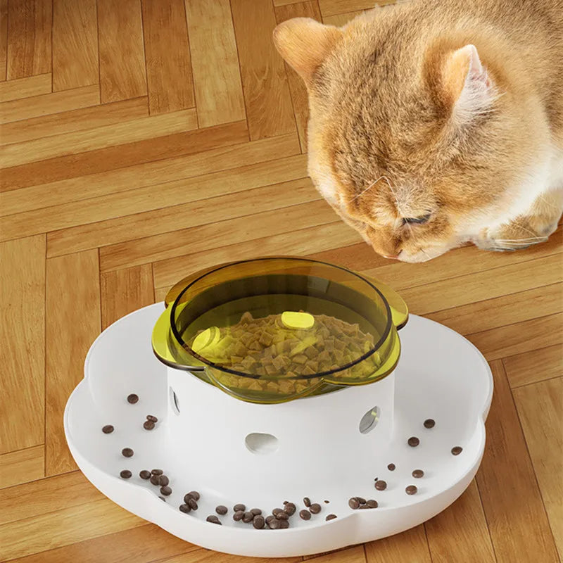 Pet Interactive Food Dispenser Toy  Leak-Proof Plastic Feeder for Dog cat  Enhances Pet IQ with Engaging Playtime Experience