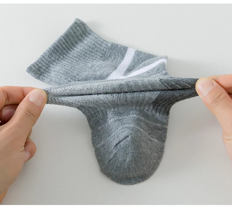 3/5/6 Pairs  Cotton Outdoor Sports Socks, Sweat Absorbing and Odor Resistant Cotton Running Basketball Socks, Trendy Socks