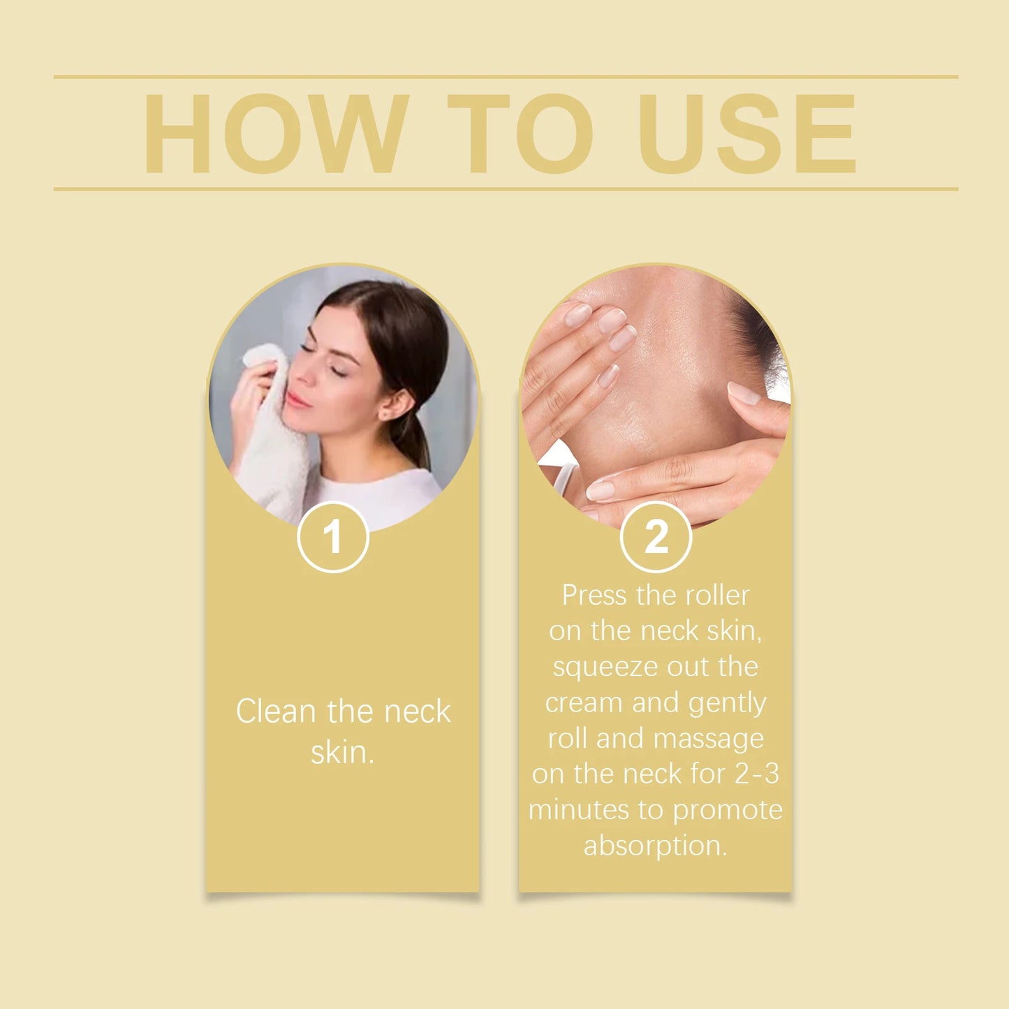 Skincare Set Kit Ah-8 Firming Neck Cream Moisturizing Lifting Skin Fades Fine Lines Reduce Double Chin Massage Peptide Eye Cream