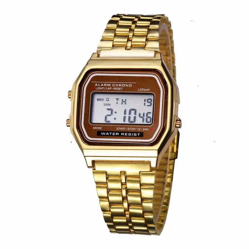 2025 Digital Watches For Men Sports Waterproof Bracelet Clock Gold Electronice LED Wristwatch Women