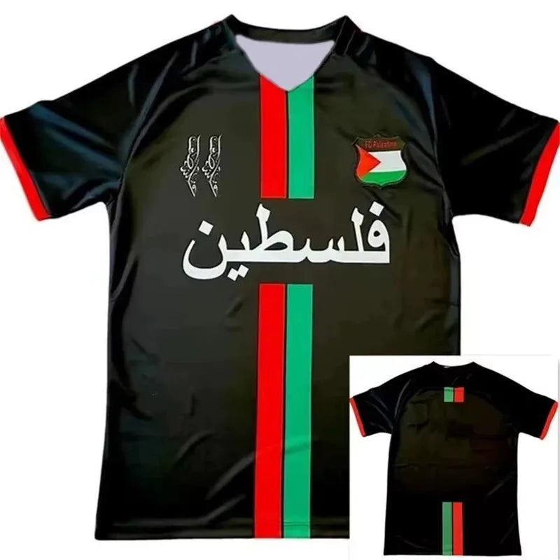 Palestine Soccer Jerseys Football Kid T Shirt War Justice March Uniform Kits Clothing Summer Men T Shirt Kid Tshirt Men Clothing